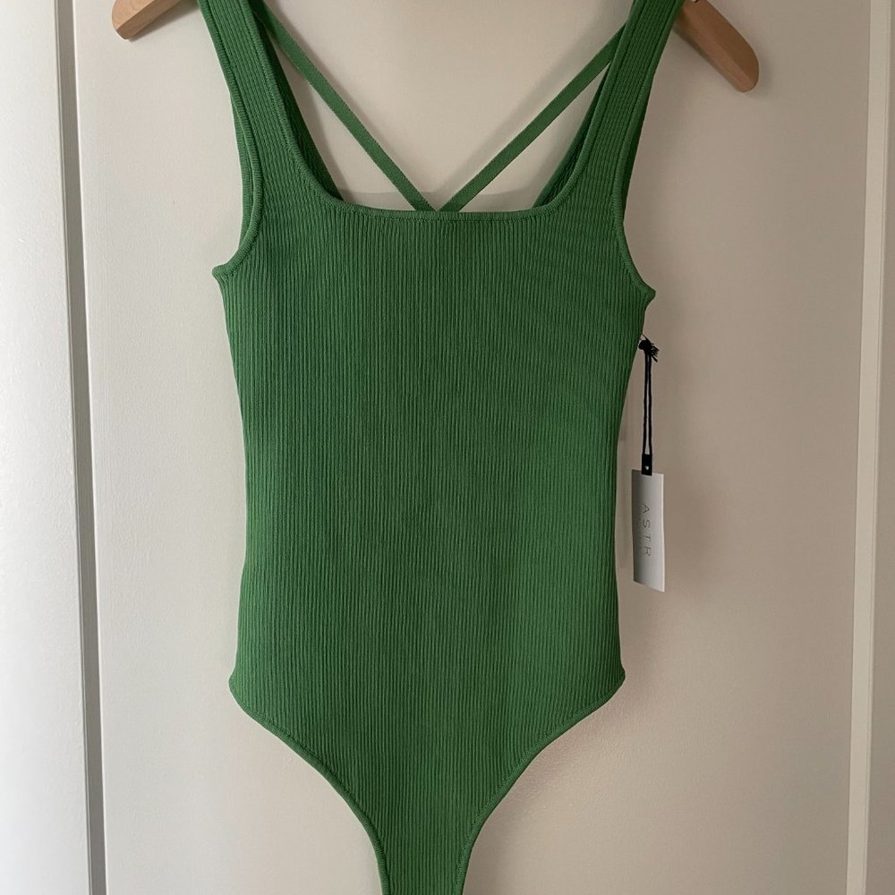 ASTR The Label Green Bodysuit NWT Size M